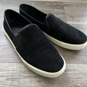Vince Velvet Slip On Sneakers